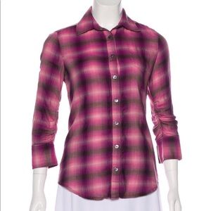 Elizabeth and James Button Down Shirt Front &Back